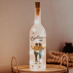 Good Friends Are Always Here - Personalized Bottle Lamp - Gift For Friend