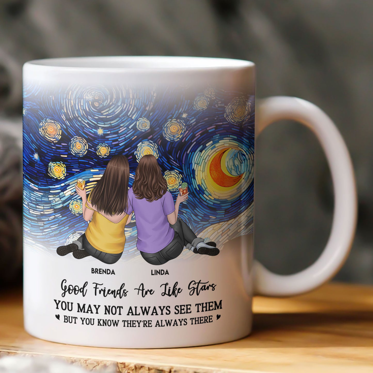 Good Friends Are Like Star - Personalized Mug