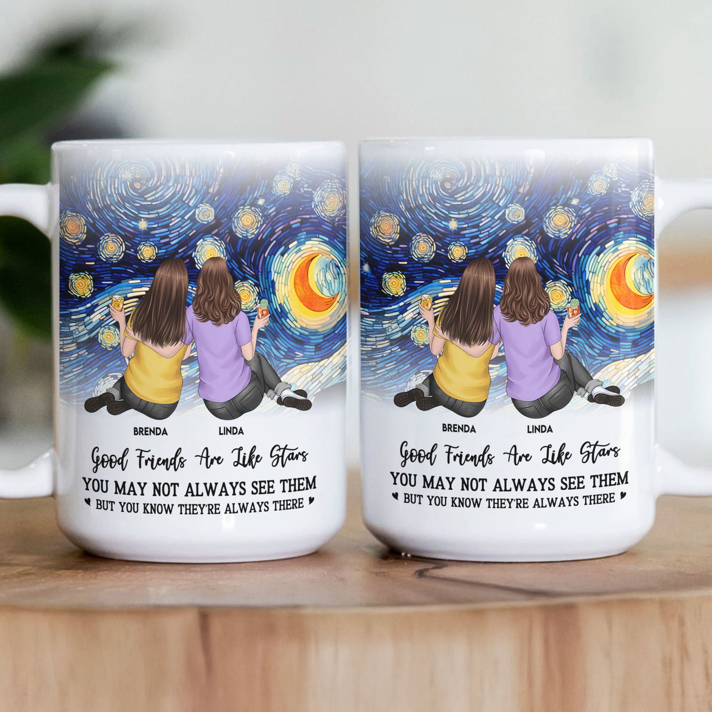 Good Friends Are Like Star - Personalized Mug