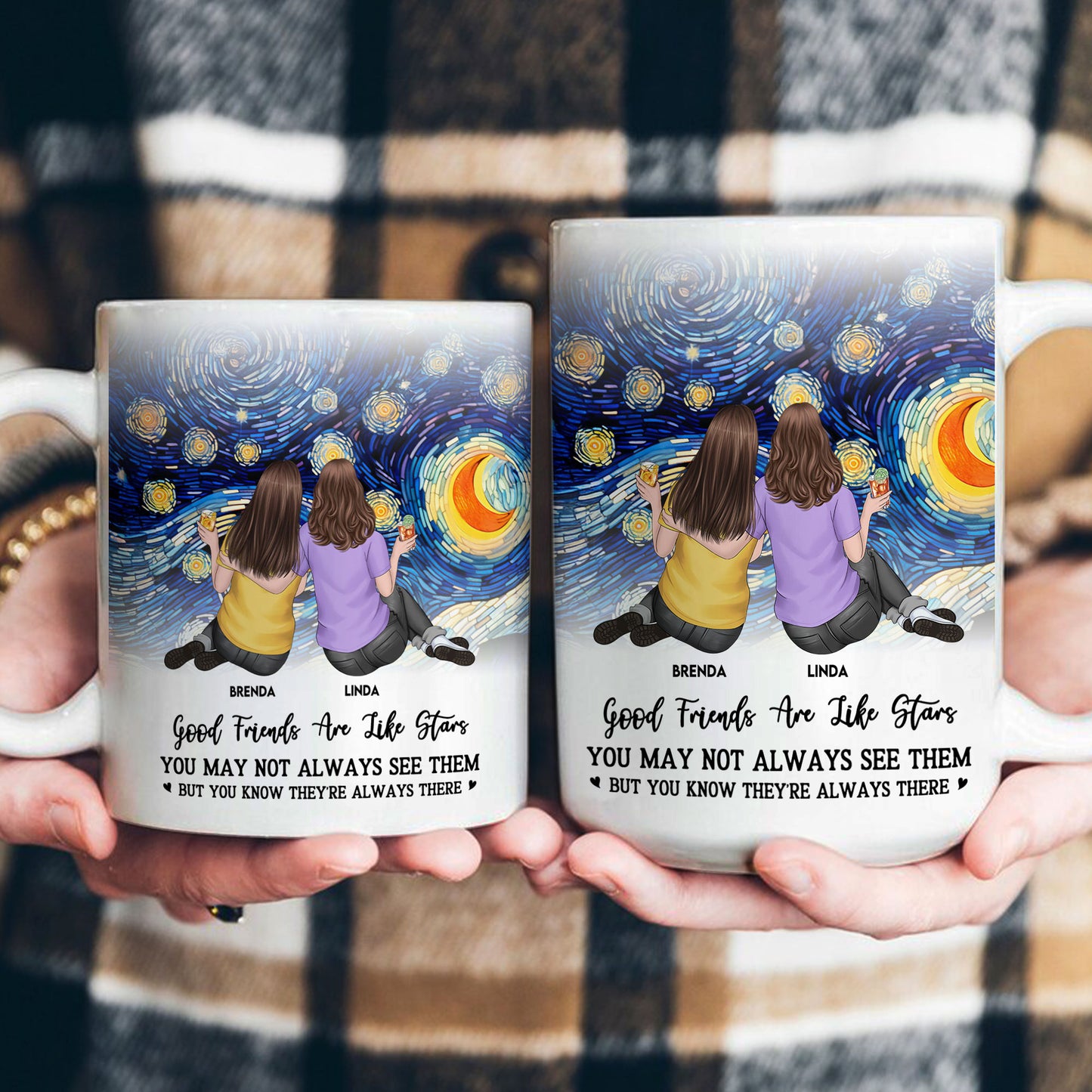 Good Friends Are Like Star - Personalized Mug