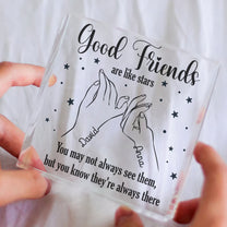 Good Friends Are Like Stars Hand Line Art - Personalized Acrylic Plaque