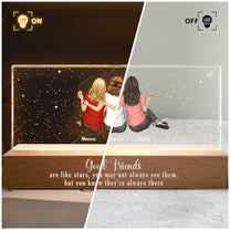 Good Friends Are Like Stars - Personalized LED Night Light