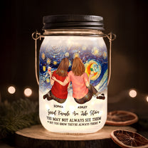 Good Friends Are Like Stars - Personalized Solar Mason Jar Light