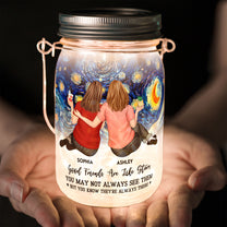 Good Friends Are Like Stars - Personalized Solar Mason Jar Light