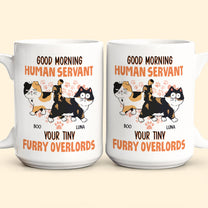 Good Morning Human Servant From Cats - Personalized Mug