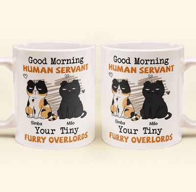 Good Morning Human Servant - Personalized Mug