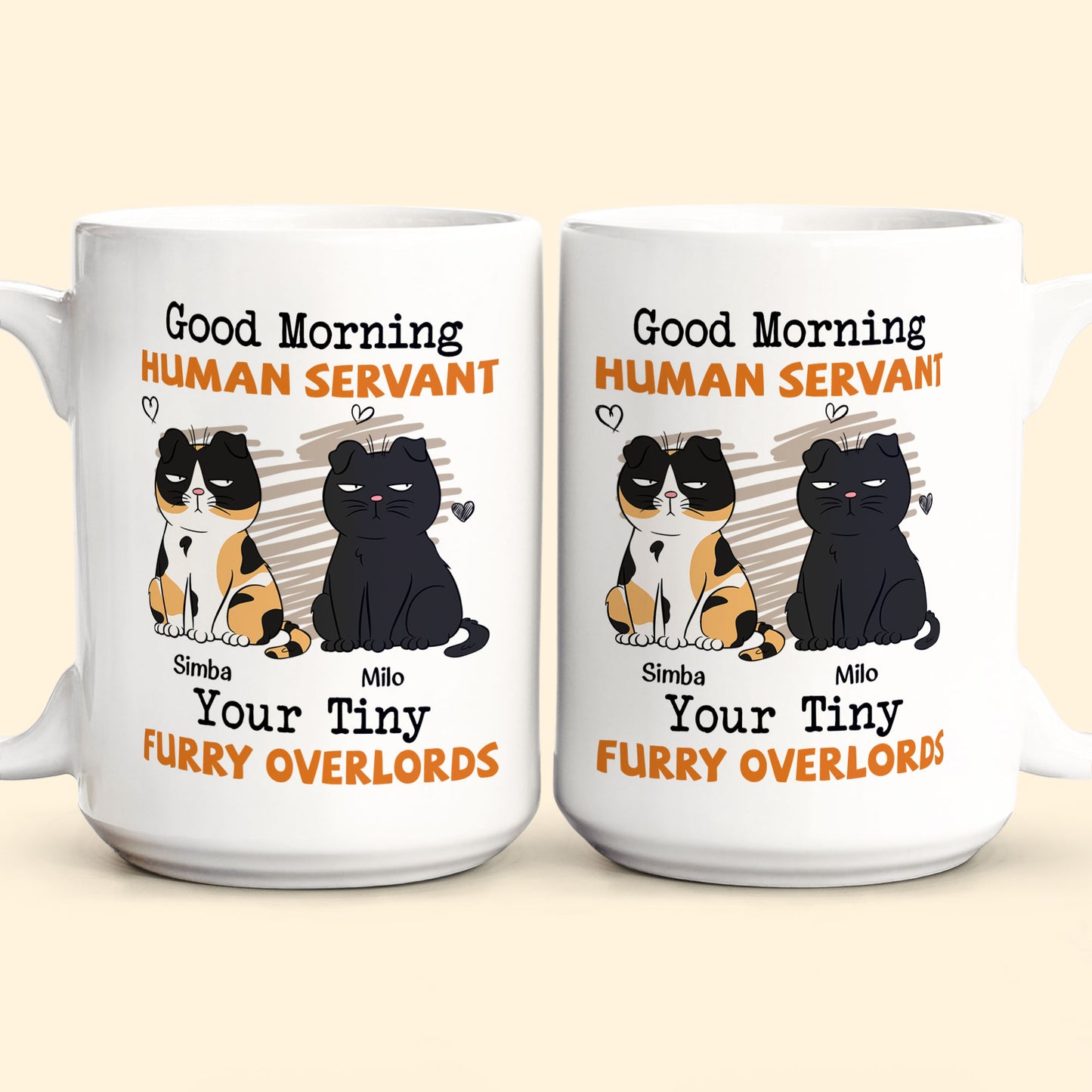 Good Morning Human Servant - Personalized Mug