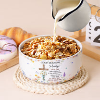 Good Morning This Is God - Personalized Ceramic Bowl
