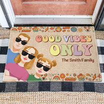 Good Vibes Only - Personalized Doormat