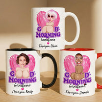 Good-Morning-Handsome-Upload-Your-Photo--Funny-Gift-For-Him,-Husband,-Boyfriend-Personalized-Mug-2