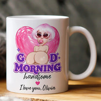 Good-Morning-Handsome-Upload-Your-Photo--Funny-Gift-For-Him,-Husband,-Boyfriend-Personalized-Mug-4