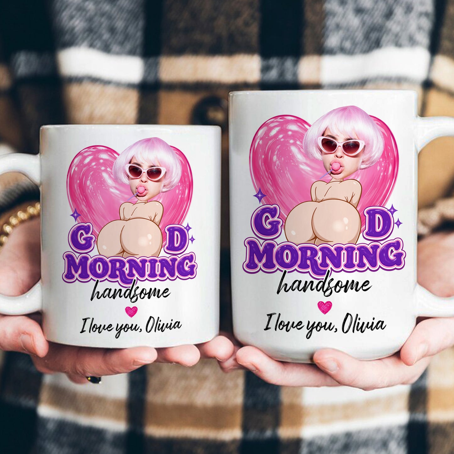 Good-Morning-Handsome-Upload-Your-Photo--Funny-Gift-For-Him,-Husband,-Boyfriend-Personalized-Mug-7