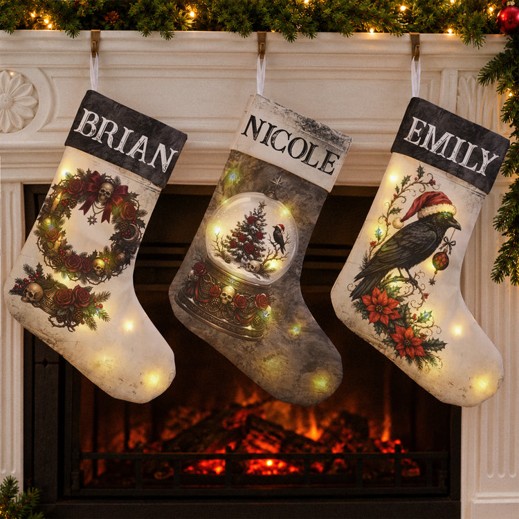 Gothic-Style-Family-Christmas-Personalized-Stocking-1