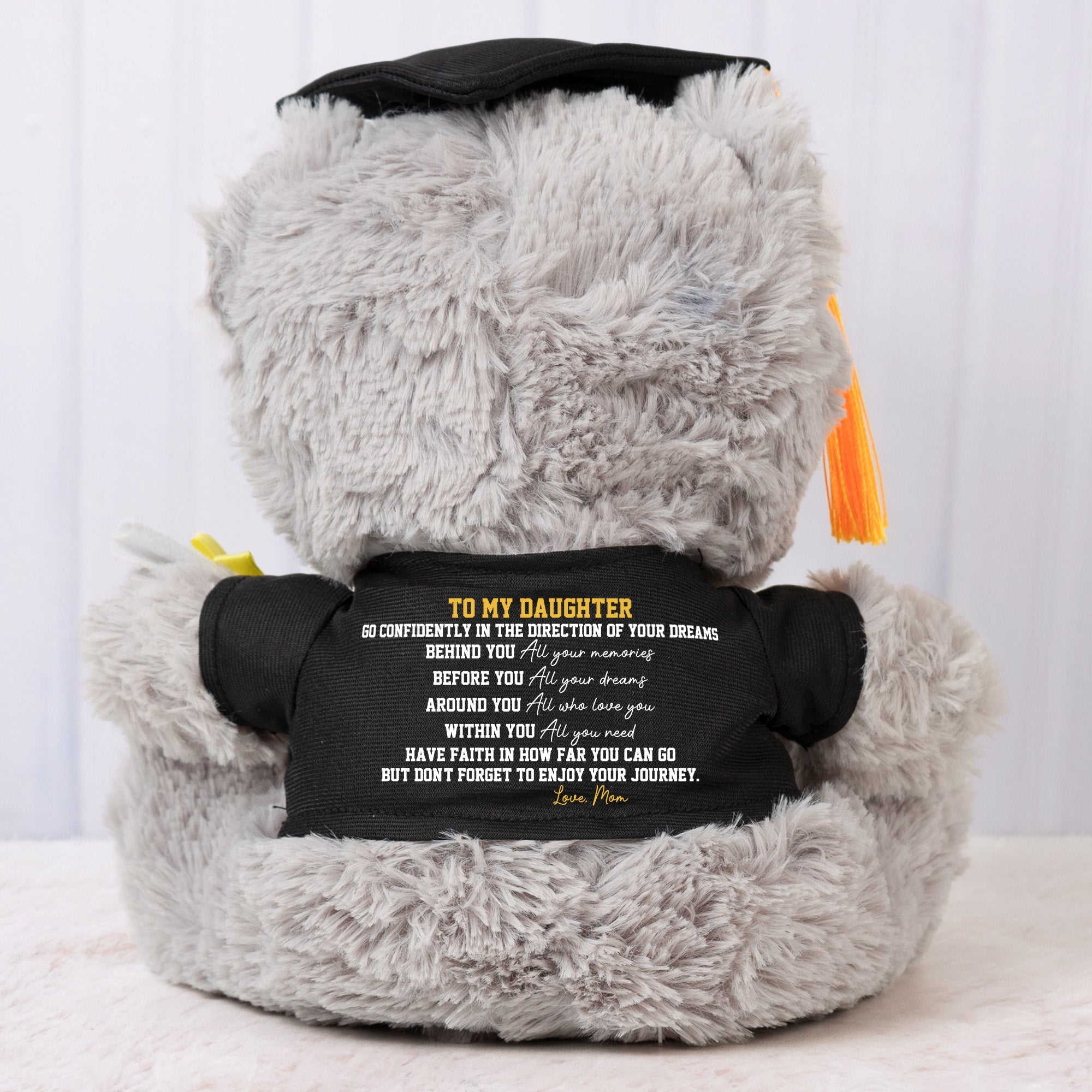 Grad Celebration Behind You All Your Memories - Personalized Graduation Teddy Bear