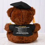Grad Celebration Behind You All Your Memories - Personalized Graduation Teddy Bear