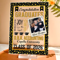 Congratulation Graduates - Personalized Acrylic Photo Plaque