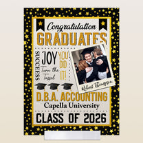 Congratulation Graduates - Personalized Acrylic Photo Plaque