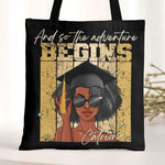 Graduation And So The Adventure Begins - Personalized Tote Bag