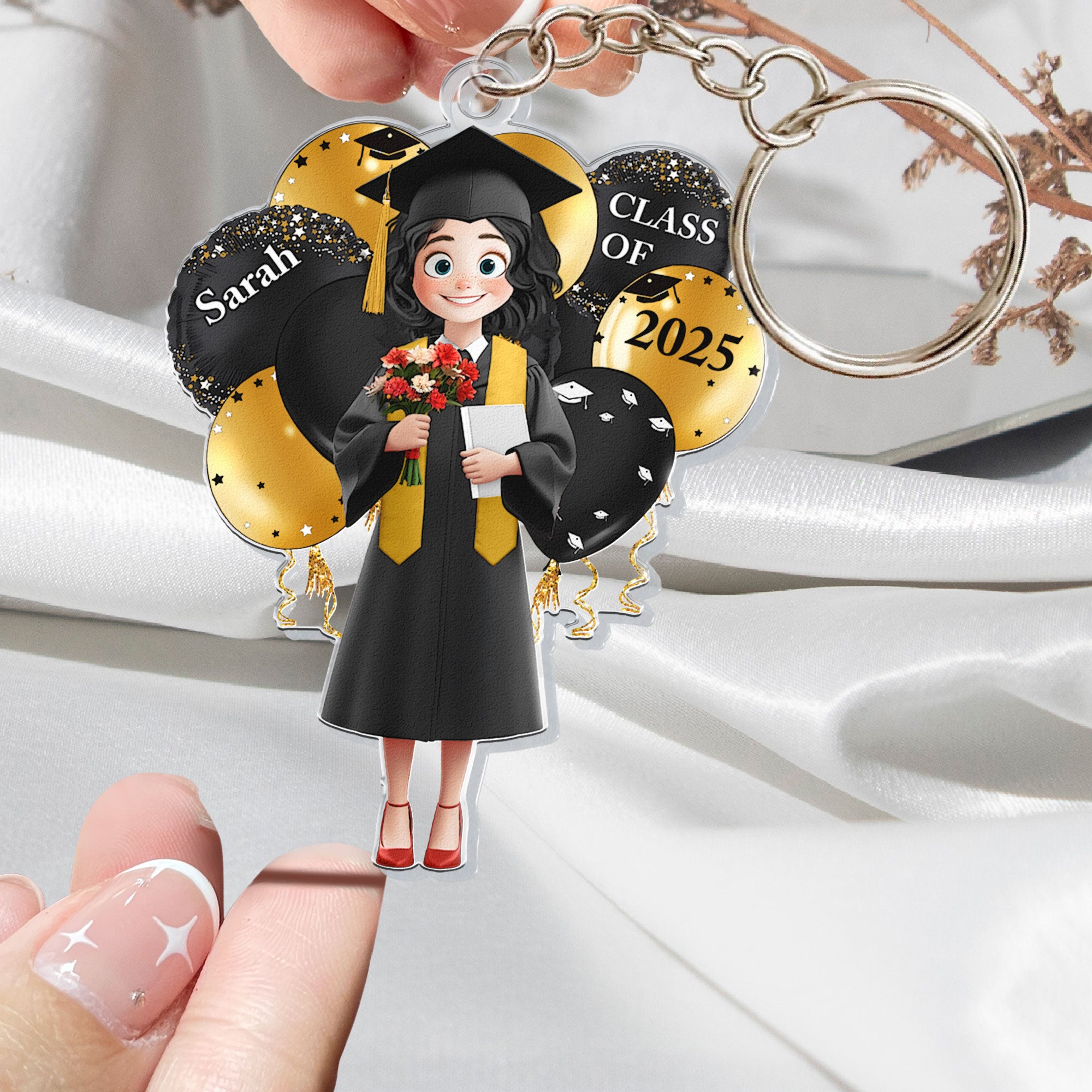 Graduation Celebration Keychain - Personalized Acrylic Keychain
