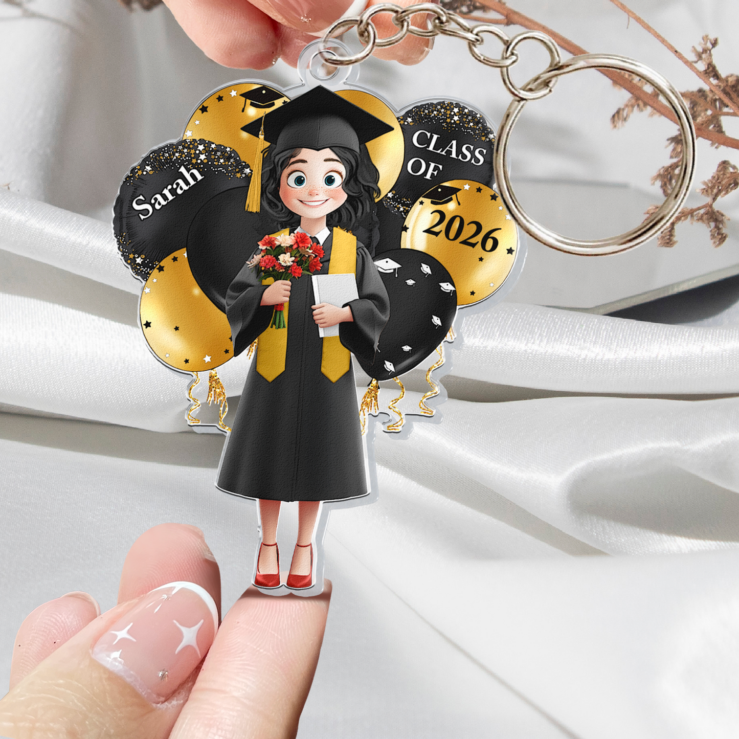 Graduation Celebration Keychain - Personalized Acrylic Keychain