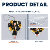 Graduation Celebration Keychain - Personalized Acrylic Keychain