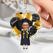 Graduation Celebration - Personalized Acrylic Photo Keychain