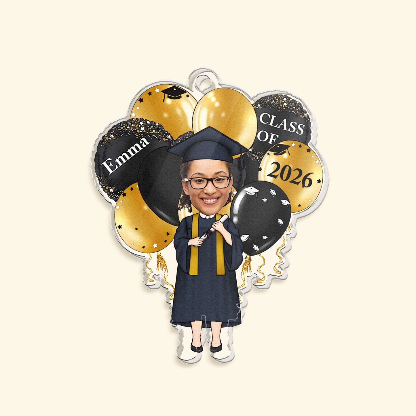 Graduation Celebration - Personalized Acrylic Photo Keychain
