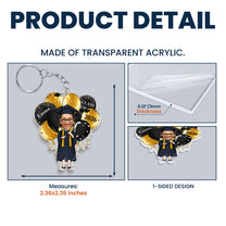 Graduation Celebration - Personalized Acrylic Photo Keychain