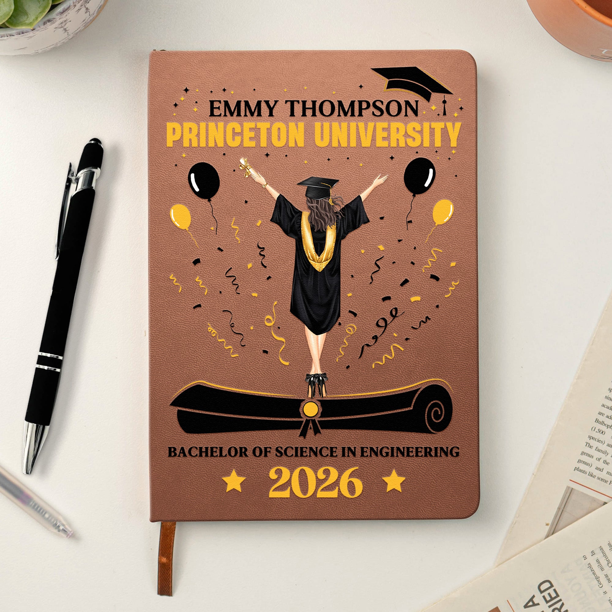 Journal Graduation Design Graduation Ceremony - Personalized Leather Journal – Macorner