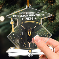 Graduation Christmas Cheer - Personalized Acrylic Ornament