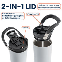 Graduation Congratulation Enjoy The Journey - Personalized 30oz Tumbler With Handle