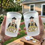 Graduation Custom Face And Name - Personalized Cups
