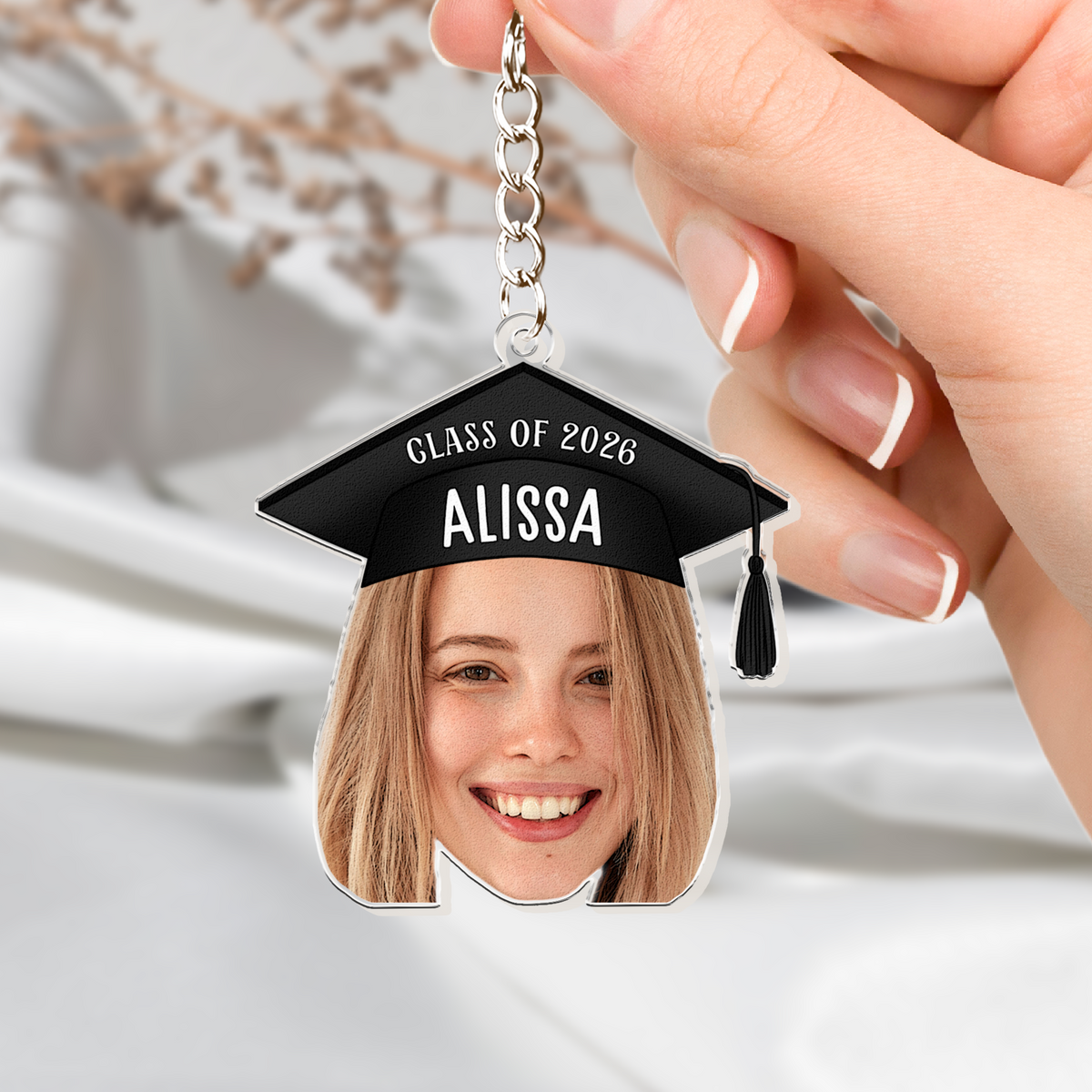 Graduation Custom Face - Personalized Acrylic Photo Keychain – Macorner
