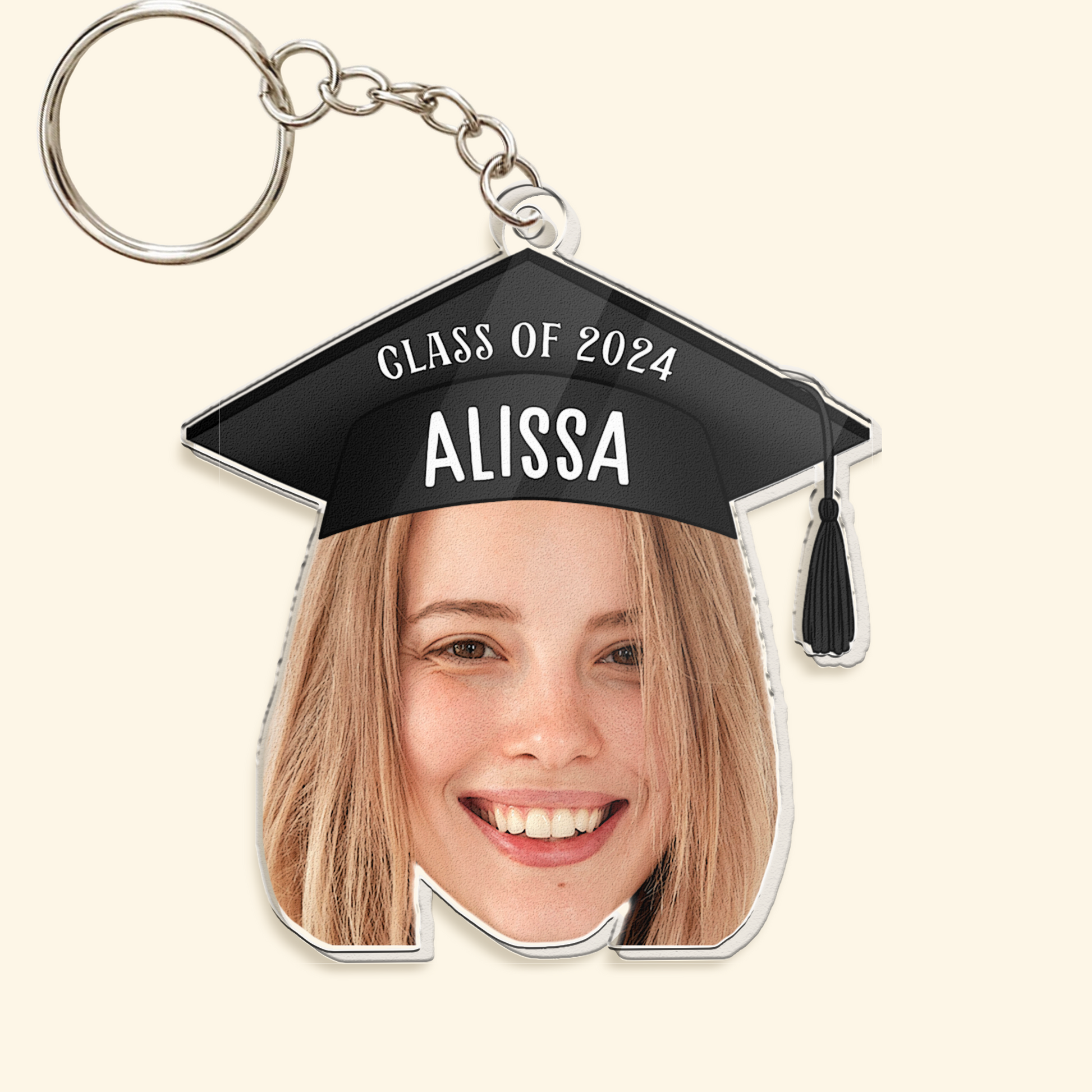 Graduation Custom Face - Personalized Acrylic Photo Keychain