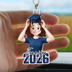 Graduation Custom Name - Personalized Rear View Mirror Accessory