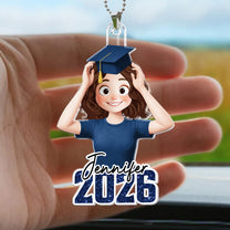 Graduation Custom Name - Personalized Rear View Mirror Accessory