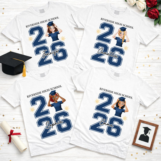 Graduation Cute Cartoon - Personalized Shirt