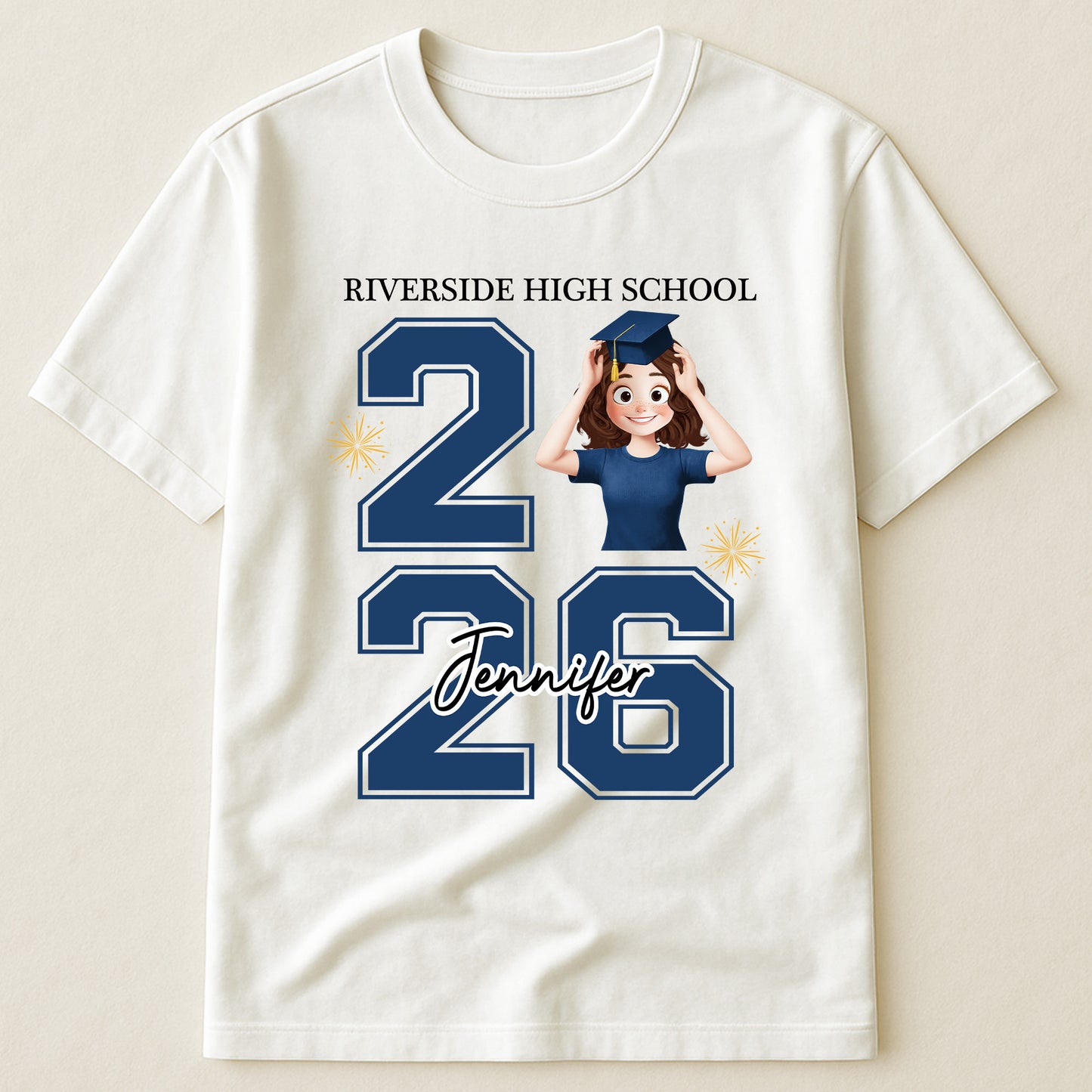 Graduation Cute Cartoon - Personalized Shirt