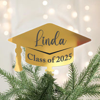 Graduation Decoration - Congrats Graduate Gift - Personalized Christmas Tree Topper