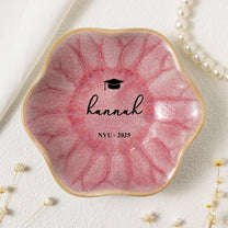 Graduation Dish Custom Name School Year - Personalized Jewelry Dish