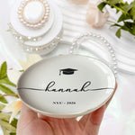 Graduation Dish Custom Name School Year - Personalized Jewelry Dish