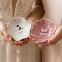 Graduation Dish Custom Name School Year - Personalized Jewelry Dish