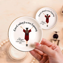 Graduation Gift A Sweet Ending To A New Beginning - Personalized Circle Jewelry Dish