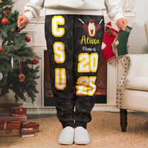 Graduation Gift - Custom School, College Name - Personalized Sweatpants