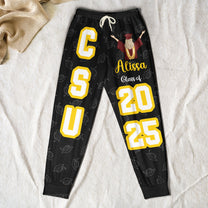 Graduation Gift - Custom School, College Name - Personalized Sweatpants