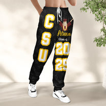 Graduation Gift - Custom School, College Name - Personalized Sweatpants