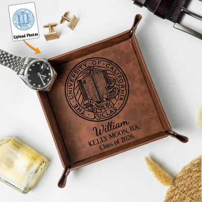 Graduation Gift Custom With University College Seal Year - Personalized Valet Tray