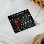 Graduation Gift Daughter Just Do Your Best - Personalized Infinity Heart Necklace