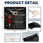 Graduation Gift Daughter Just Do Your Best - Personalized Infinity Heart Necklace