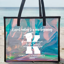 Graduation Gift For Girl A Sweet Ending - Personalized Holographic Tote